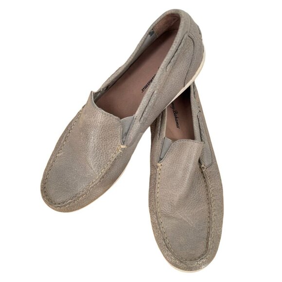 Tommy Bahama mens Thackary Leather Loafers Size 8.5 Gray - Picture 5 of 16